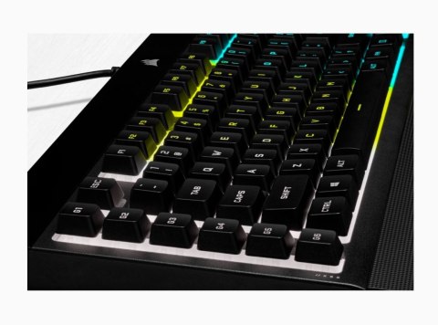 Corsair | Rubber Dome | K55 RGB PRO | Gaming Keyboard | Gaming Keyboard | RGB LED light | US | Wired | Black Corsair | Rubber Dome | K55 RGB PRO | Gaming Keyboard | Gaming Keyboard | RGB LED light | US | Wired | Black