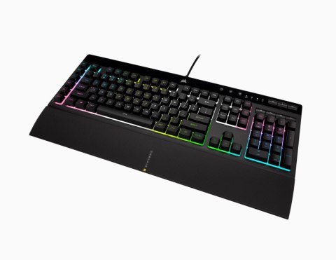Corsair | Rubber Dome | K55 RGB PRO XT | Gaming Keyboard | Gaming Keyboard | RGB LED light | US | Wired | Black Corsair | Rubber Dome | K55 RGB PRO XT | Gaming Keyboard | Gaming Keyboard | RGB LED light | US | Wired | Black