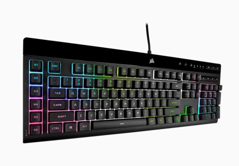 Corsair | Rubber Dome | K55 RGB PRO XT | Gaming Keyboard | Gaming Keyboard | RGB LED light | US | Wired | Black Corsair | Rubber Dome | K55 RGB PRO XT | Gaming Keyboard | Gaming Keyboard | RGB LED light | US | Wired | Black