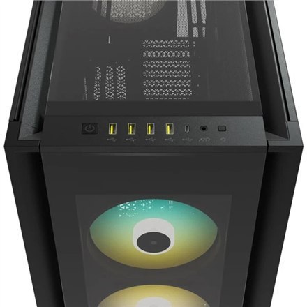Corsair | Tempered Glass Full-Tower PC Case | iCUE 7000X RGB | Side window | Black | Full-Tower | Power supply included No | ATX Corsair | Tempered Glass Full-Tower PC Case | iCUE 7000X RGB | Side window | Black | Full-Tower | Power supply included No | ATX