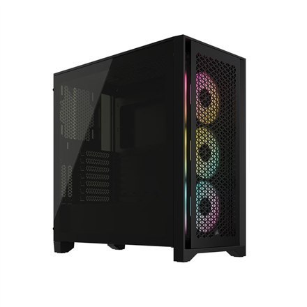 Corsair | Tempered Glass PC Case | iCUE 4000D RGB AIRFLOW | Side window | Black | Mid-Tower | Power supply included No Corsair | Tempered Glass PC Case | iCUE 4000D RGB AIRFLOW | Side window | Black | Mid-Tower | Power supply included No