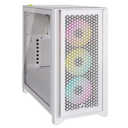 Corsair | Tempered Glass PC Case | iCUE 4000D RGB AIRFLOW | Side window | White | Mid-Tower | Power supply included No Corsair | Tempered Glass PC Case | iCUE 4000D RGB AIRFLOW | Side window | White | Mid-Tower | Power supply included No