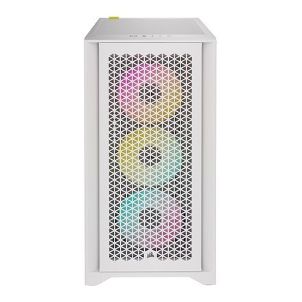 Corsair | Tempered Glass PC Case | iCUE 4000D RGB AIRFLOW | Side window | White | Mid-Tower | Power supply included No Corsair | Tempered Glass PC Case | iCUE 4000D RGB AIRFLOW | Side window | White | Mid-Tower | Power supply included No