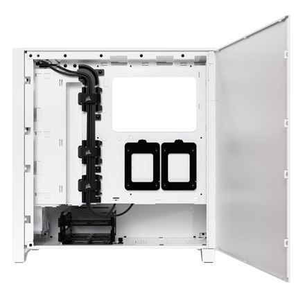 Corsair | Tempered Glass PC Case | iCUE 4000D RGB AIRFLOW | Side window | White | Mid-Tower | Power supply included No Corsair | Tempered Glass PC Case | iCUE 4000D RGB AIRFLOW | Side window | White | Mid-Tower | Power supply included No
