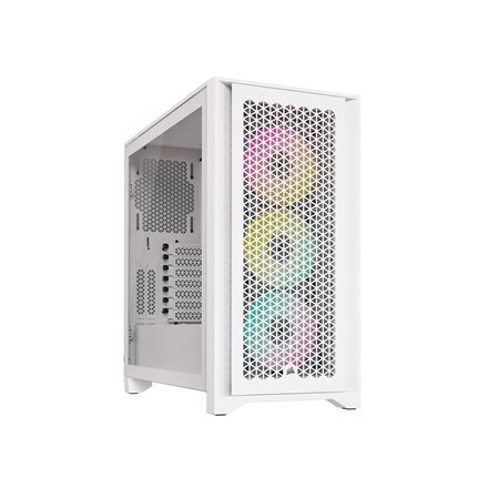 Corsair | Tempered Glass PC Case | iCUE 4000D RGB AIRFLOW | Side window | White | Mid-Tower | Power supply included No Corsair | Tempered Glass PC Case | iCUE 4000D RGB AIRFLOW | Side window | White | Mid-Tower | Power supply included No