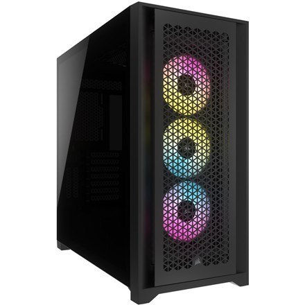 Corsair | Tempered Glass PC Case | iCUE 5000D RGB AIRFLOW | Side window | Black | Mid-Tower | Power supply included No Corsair | Tempered Glass PC Case | iCUE 5000D RGB AIRFLOW | Side window | Black | Mid-Tower | Power supply included No