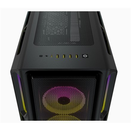 Corsair | Tempered Glass Smart Case | iCUE 5000T RGB | Side window | Black | Mid-Tower | Power supply included No | ATX Corsair | Tempered Glass Smart Case | iCUE 5000T RGB | Side window | Black | Mid-Tower | Power supply included No | ATX