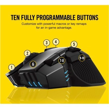 Corsair | Wireless / Wired | IRONCLAW RGB WIRELESS | Optical | Gaming Mouse | Black | Yes Corsair | Wireless / Wired | IRONCLAW RGB WIRELESS | Optical | Gaming Mouse | Black | Yes