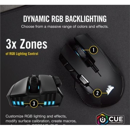 Corsair | Wireless / Wired | IRONCLAW RGB WIRELESS | Optical | Gaming Mouse | Black | Yes Corsair | Wireless / Wired | IRONCLAW RGB WIRELESS | Optical | Gaming Mouse | Black | Yes