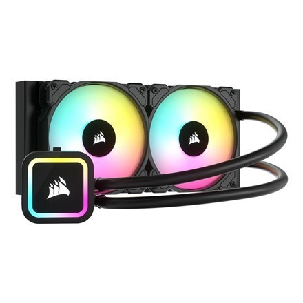 Corsair iCUE H100x RGB ELITE Liquid CPU Cooler, 240 mm | Corsair Corsair iCUE H100x RGB ELITE Liquid CPU Cooler, 240 mm | Corsair