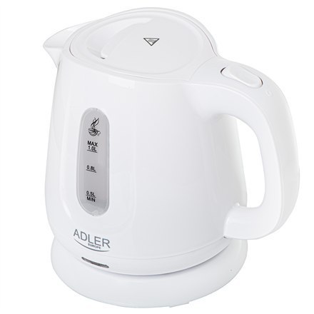 Czajnik Adler | AD 1373 | Elektryczny | 850 W | Pojemność 1 L | Polipropylen | Podstawa 360° | Biały Czajnik Adler | AD 1373 | Elektryczny | 850 W | Pojemność 1 L | Polipropylen | Podstawa 360° | Biały