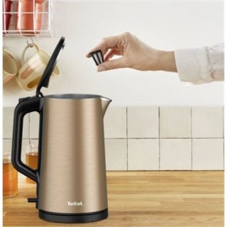 Czajnik TEFAL KI583C10 Elektryczny 2000 W 1.5 L ze stali nierdzewnej na podstawie obrotowej 360° - Złoty