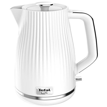 Czajnik elektryczny TEFAL KO250130 o mocy 2400 W i pojemności 1.7 L - plastikowy, biały kociołek z obrotową podstawą 360°. Czajnik elektryczny TEFAL KO250130 o mocy 2400 W i pojemności 1.7 L - plastikowy, biały kociołek z obrotową podstawą 360°.