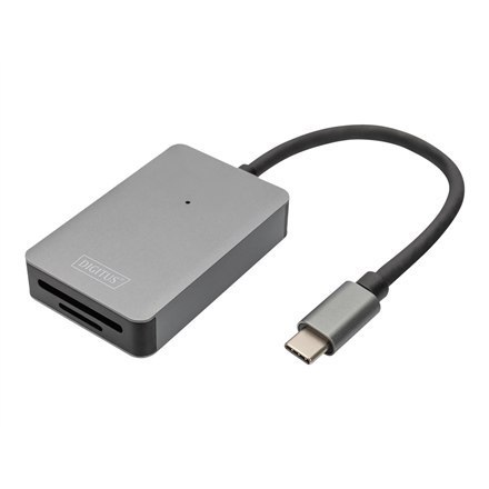 Czytnik kart pamięci Digitus | USB-C, 2-portowy, szybki | DA-70333 Czytnik kart pamięci Digitus | USB-C, 2-portowy, szybki | DA-70333