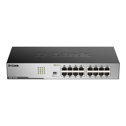 D-Link | 16-Port Gigabit Unmanaged Desktop Switch | DGS-1016D | Unmanaged | Desktop | 10/100 Mbps (RJ-45) ports quantity | 1 Gbp D-Link | 16-Port Gigabit Unmanaged Desktop Switch | DGS-1016D | Unmanaged | Desktop | 10/100 Mbps (RJ-45) ports quantity | 1 Gbp