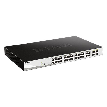 D-Link | 28-Port Gigabit Smart Managed PoE Switch | DGS-1210-28P | Managed L2+ | Desktop | 1 Gbps (RJ-45) ports quantity | SFP p D-Link | 28-Port Gigabit Smart Managed PoE Switch | DGS-1210-28P | Managed L2+ | Desktop | 1 Gbps (RJ-45) ports quantity | SFP p
