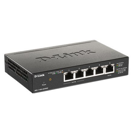 D-Link | 5-Port Gigabit PoE Smart Managed Switch and PoE Extender | DGS-1100-05PDV2 | Web managed | Desktop | 1 Gbps (RJ-45) por D-Link | 5-Port Gigabit PoE Smart Managed Switch and PoE Extender | DGS-1100-05PDV2 | Web managed | Desktop | 1 Gbps (RJ-45) por