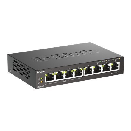 D-Link | 8-Port Gigabit PoE Switch (4xPoE) | DGS-1008P | Unmanaged | Desktop | Power supply type External D-Link | 8-Port Gigabit PoE Switch (4xPoE) | DGS-1008P | Unmanaged | Desktop | Power supply type External