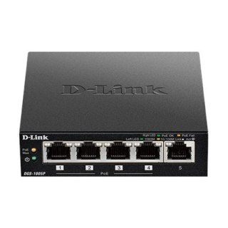 D-Link | Switch | DGS-1005P | Unmanaged | Desktop | 1 Gbps (RJ-45) ports quantity 5 | PoE ports quantity 4 | Power supply type E