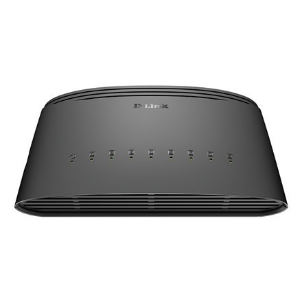 D-Link | Switch | DGS-1008D | Unmanaged | Desktop | 10/100 Mbps (RJ-45) ports quantity | 1 Gbps (RJ-45) ports quantity 8 | SFP p D-Link | Switch | DGS-1008D | Unmanaged | Desktop | 10/100 Mbps (RJ-45) ports quantity | 1 Gbps (RJ-45) ports quantity 8 | SFP p