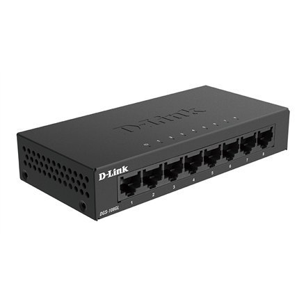 D-Link | Switch | DGS-108GL/E | Unmanaged | Desktop | 10/100 Mbps (RJ-45) ports quantity | 1 Gbps (RJ-45) ports quantity 8 | SFP D-Link | Switch | DGS-108GL/E | Unmanaged | Desktop | 10/100 Mbps (RJ-45) ports quantity | 1 Gbps (RJ-45) ports quantity 8 | SFP
