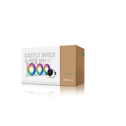 Deepcool | CASTLE 360EX RGB | White | Intel, AMD | W | CPU Liquid Cooler Deepcool | CASTLE 360EX RGB | White | Intel, AMD | W | CPU Liquid Cooler