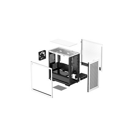 Deepcool | CH370 | Side window | White | Micro ATX | Power supply included No | ATX PS2