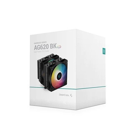 Deepcool | CPU Cooler | AG620 BK ARGB | Black | Intel, AMD Deepcool | CPU Cooler | AG620 BK ARGB | Black | Intel, AMD