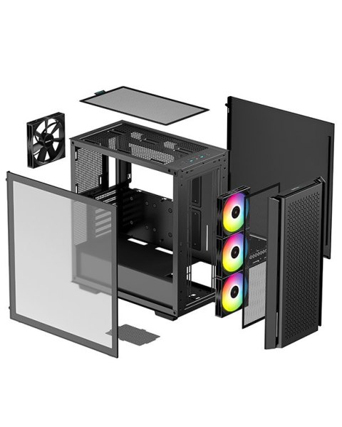 Deepcool | MID TOWER CASE | CG560 | Side window | Black | Mid-Tower | Power supply included No | ATX PS2 Deepcool | MID TOWER CASE | CG560 | Side window | Black | Mid-Tower | Power supply included No | ATX PS2
