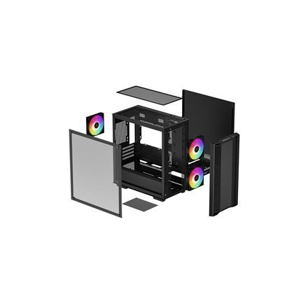 Deepcool | Micro-ATX CASE | CC360 | Black | Mini-ITX / Micro-ATX | Power supply included No | ATX PS2 （maximum length: 160mm）