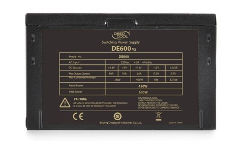 Deepcool | PSU | DE600 | W Deepcool | PSU | DE600 | W