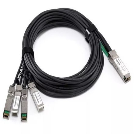 Dell | Dell Networking 40GbE QSFP+ to 4x10GbE SFP+ Customer Kit - kabel sieciowy - 50 cm | 40GbE QSFP+ to 4x10GbE SFP+ Customer Dell | Dell Networking 40GbE QSFP+ to 4x10GbE SFP+ Customer Kit - kabel sieciowy - 50 cm | 40GbE QSFP+ to 4x10GbE SFP+ Customer