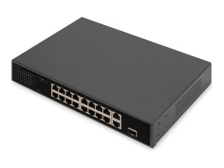 Digitus | 16 Port Fast Ethernet PoE Switch | DN-95355 | Unmanaged | Rackmountable | 10/100 Mbps (RJ-45) ports quantity 16 | SFP