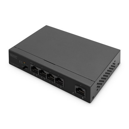 Digitus | 4 Port Gigabit PoE Switch | DN-95330-1 | Unmanaged | Desktop | 10/100 Mbps (RJ-45) ports quantity | 1 Gbps (RJ-45) por Digitus | 4 Port Gigabit PoE Switch | DN-95330-1 | Unmanaged | Desktop | 10/100 Mbps (RJ-45) ports quantity | 1 Gbps (RJ-45) por