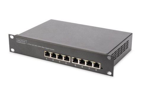 Digitus | 8-port Gigabit Ethernet Switch | DN-80114 | Unmanaged | Rackmountable | 10/100 Mbps (RJ-45) ports quantity | 1 Gbps (R Digitus | 8-port Gigabit Ethernet Switch | DN-80114 | Unmanaged | Rackmountable | 10/100 Mbps (RJ-45) ports quantity | 1 Gbps (R