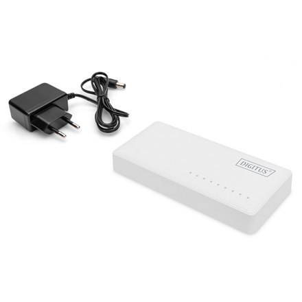 Digitus | 8-portowy przełącznik Gigabit Ethernet | DN-80064-1 | Niezarządzany | Desktop | Ilość portów 1 Gb/s (RJ-45) | Ilość po Digitus | 8-portowy przełącznik Gigabit Ethernet | DN-80064-1 | Niezarządzany | Desktop | Ilość portów 1 Gb/s (RJ-45) | Ilość po