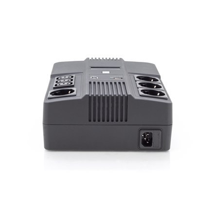 Digitus | All-in-One UPS | All-in-One UPS, 800VA/480W, LED 12V/9Ah x1, 4x CEE 7/7,3x IEC C13, USB, RJ45 | 800 VA | 480 W | V Digitus | All-in-One UPS | All-in-One UPS, 800VA/480W, LED 12V/9Ah x1, 4x CEE 7/7,3x IEC C13, USB, RJ45 | 800 VA | 480 W | V