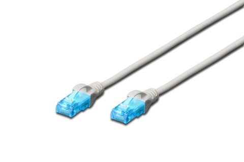 Digitus | CAT 5e | Kabel krosowy | Skrętka nieekranowana (UTP) | Męski | RJ-45 | Męski | RJ-45 | Szary | 3 m Digitus | CAT 5e | Kabel krosowy | Skrętka nieekranowana (UTP) | Męski | RJ-45 | Męski | RJ-45 | Szary | 3 m