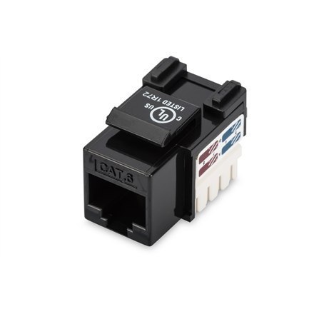 Digitus | Class E CAT 6 Keystone Jack | DN-93601 | Unshielded RJ45 to LSA | Black | Cable installation via LSA strips, colour co Digitus | Class E CAT 6 Keystone Jack | DN-93601 | Unshielded RJ45 to LSA | Black | Cable installation via LSA strips, colour co