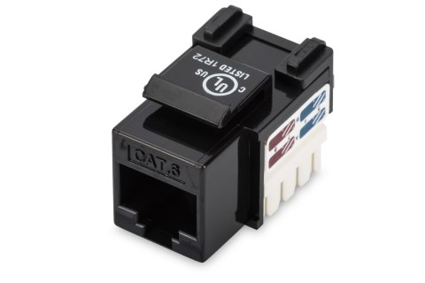 Digitus | Class E CAT 6 Keystone Jack | DN-93601 | Unshielded RJ45 to LSA | Black | Cable installation via LSA strips, colour co Digitus | Class E CAT 6 Keystone Jack | DN-93601 | Unshielded RJ45 to LSA | Black | Cable installation via LSA strips, colour co