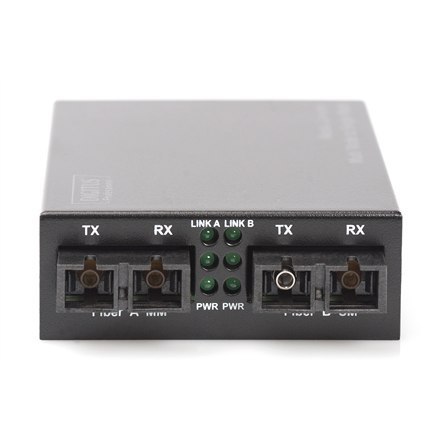 Digitus | Fast Ethernet Media Converter Multi- to Singlemode SC to SC, Wavelenth 1310nm | DN-82024 | SC | SC Digitus | Fast Ethernet Media Converter Multi- to Singlemode SC to SC, Wavelenth 1310nm | DN-82024 | SC | SC