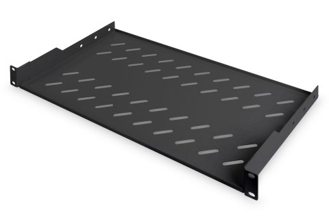 Digitus | Fixed Shelf for Racks | DN-19 TRAY-1-SW | Black | The shelves for fixed mounting can be installed easy on the two fron Digitus | Fixed Shelf for Racks | DN-19 TRAY-1-SW | Black | The shelves for fixed mounting can be installed easy on the two fron