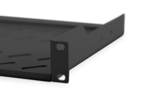 Digitus | Fixed Shelf for Racks | DN-19 TRAY-1-SW | Black | The shelves for fixed mounting can be installed easy on the two fron Digitus | Fixed Shelf for Racks | DN-19 TRAY-1-SW | Black | The shelves for fixed mounting can be installed easy on the two fron