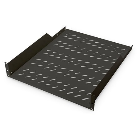 Digitus | Fixed Shelf for Racks | DN-19 TRAY-2-55-SW | Black | The shelves for fixed mounting can be installed easy on the two f Digitus | Fixed Shelf for Racks | DN-19 TRAY-2-55-SW | Black | The shelves for fixed mounting can be installed easy on the two f