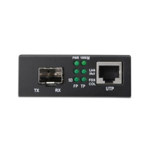 Digitus | Gigabit Ethernet Media Converter, SFP SFP Open Slot, without SFP Module | DN-82130 | SFP | 10/100/1000 Mbps port