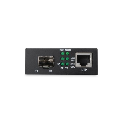 Digitus | Gigabit Ethernet Media Converter, SFP SFP Open Slot, without SFP Module | DN-82130 | SFP | 10/100/1000 Mbps port Digitus | Gigabit Ethernet Media Converter, SFP SFP Open Slot, without SFP Module | DN-82130 | SFP | 10/100/1000 Mbps port