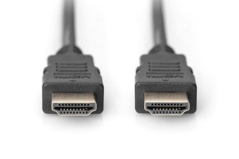 Digitus | HDMI High Speed with Ethernet | Male | 19 pin HDMI Type A | Male | 19 pin HDMI Type A | 3 m | Black Digitus | HDMI High Speed with Ethernet | Male | 19 pin HDMI Type A | Male | 19 pin HDMI Type A | 3 m | Black