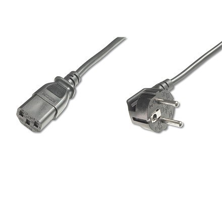 Digitus | Kabel zasilający | Zasilanie CEE 7/7 | Zasilanie IEC 60320 C13 | 0,75 m | Czarny Digitus | Kabel zasilający | Zasilanie CEE 7/7 | Zasilanie IEC 60320 C13 | 0,75 m | Czarny