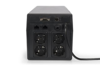 Digitus | Line-Interactive UPS | Line-Interactive UPS DN-170076, 2000VA/1200W 12V/9Ah x2 battery, 4x CEE 7/7, USB, RS232, RJ45,L