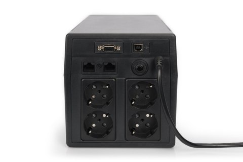 Digitus | Line-Interactive UPS | Line-Interactive UPS DN-170076, 2000VA/1200W 12V/9Ah x2 battery, 4x CEE 7/7, USB, RS232, RJ45,L Digitus | Line-Interactive UPS | Line-Interactive UPS DN-170076, 2000VA/1200W 12V/9Ah x2 battery, 4x CEE 7/7, USB, RS232, RJ45,L